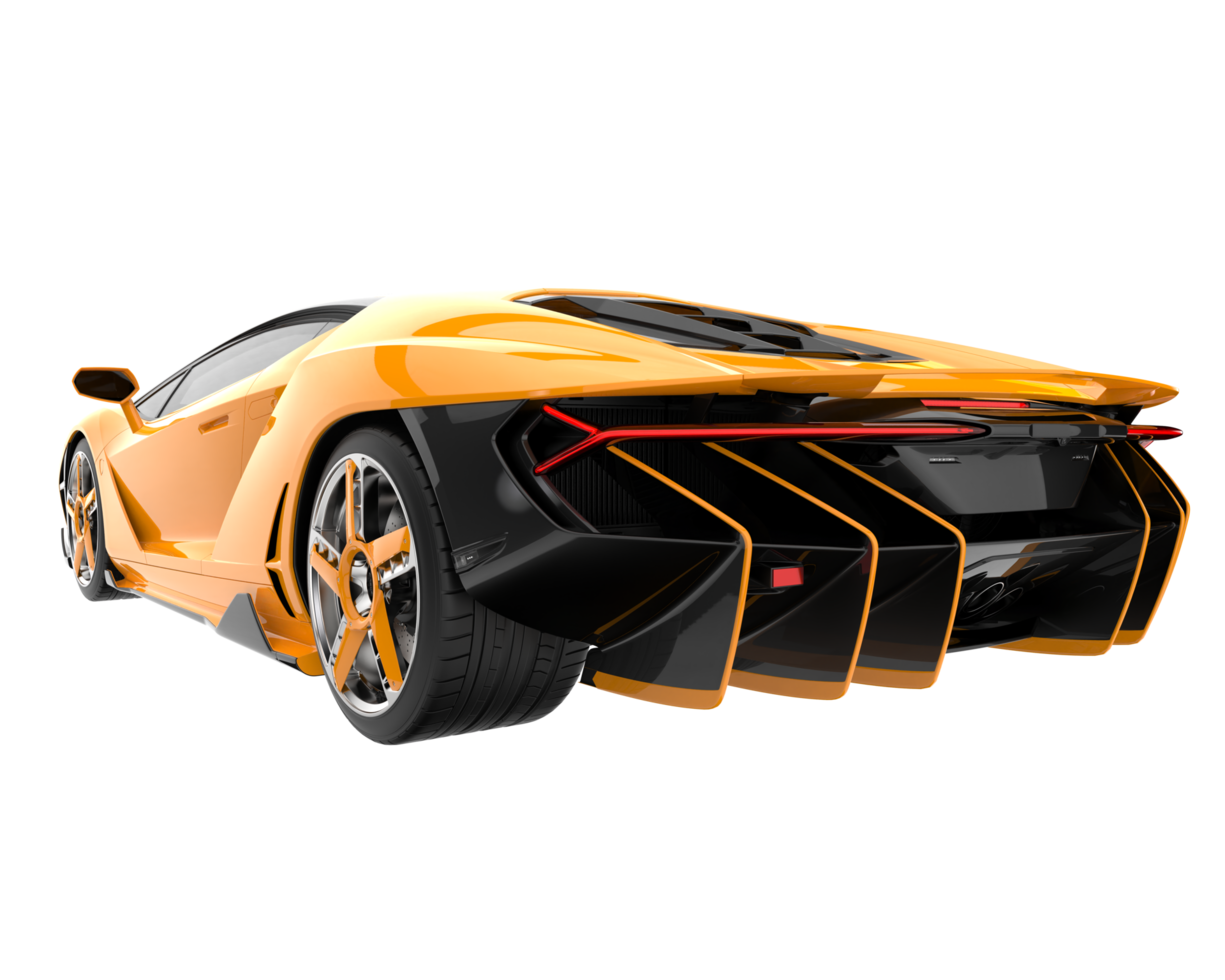 Sport car isolated on transparent background. 3d rendering - illustration png