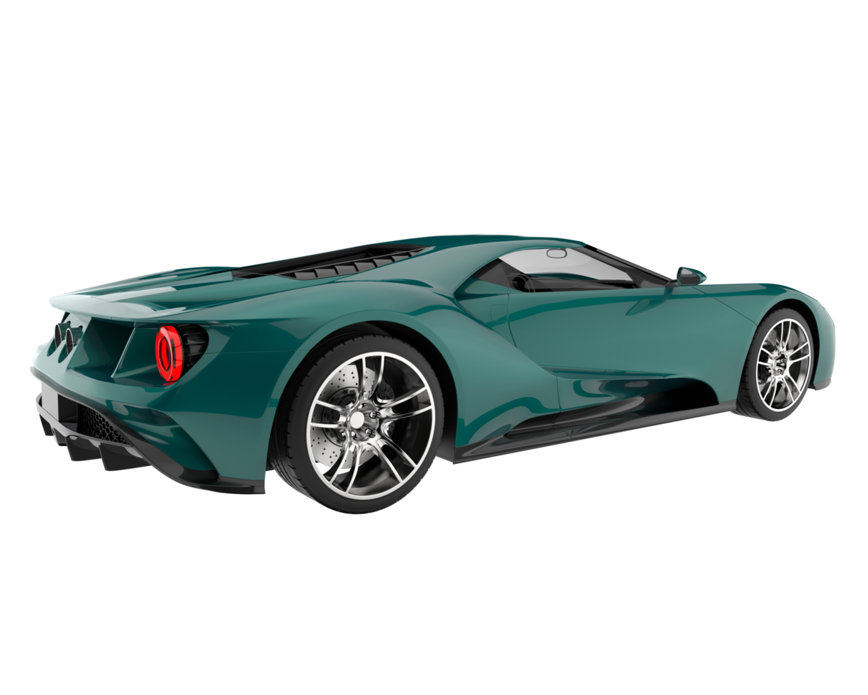 Sport car isolated on transparent background. 3d rendering - illustration png