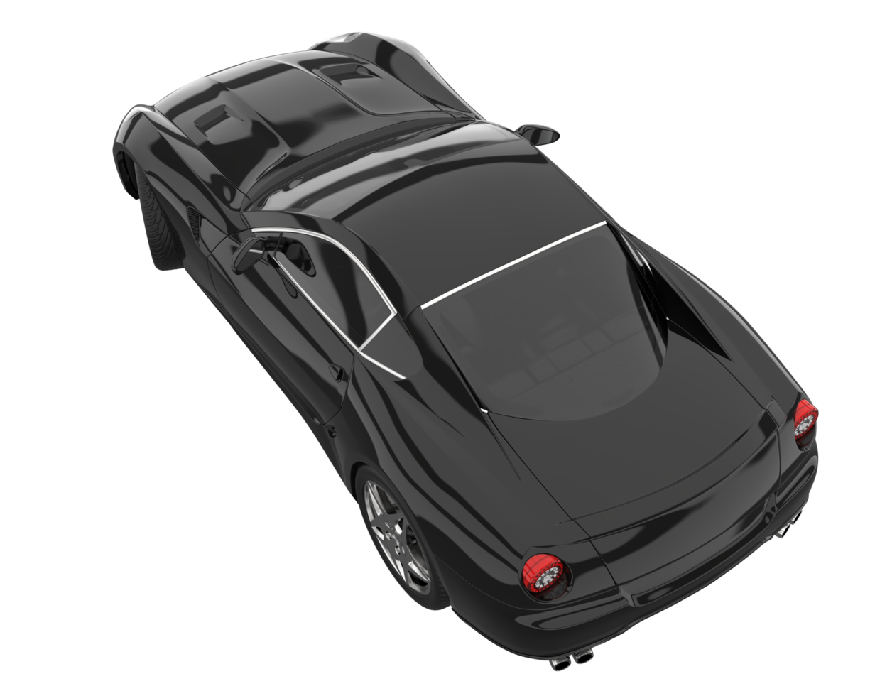 Sport car isolated on transparent background. 3d rendering - illustration png