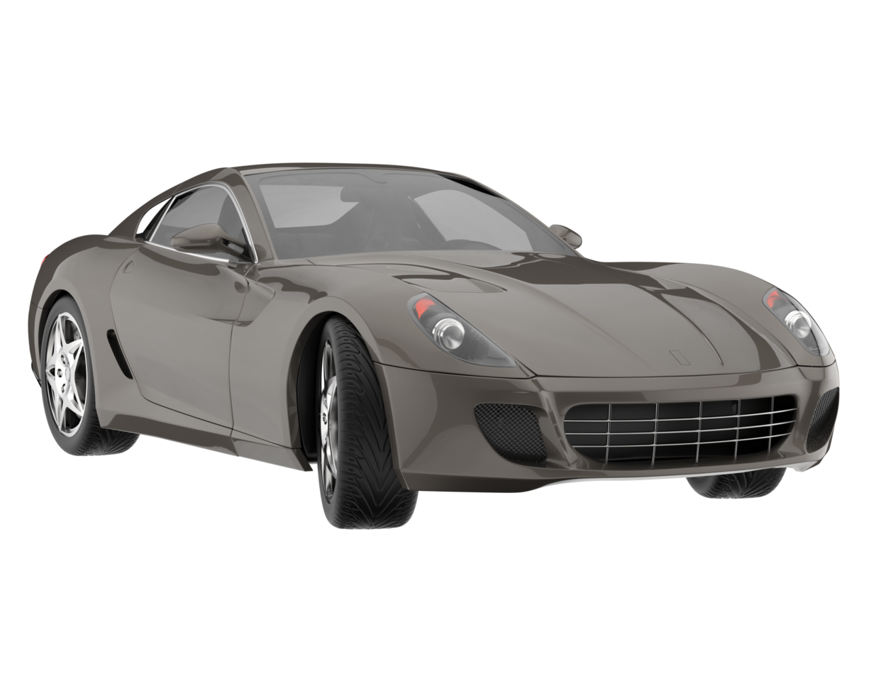 carro esporte isolado em fundo transparente. renderização 3D - ilustração png