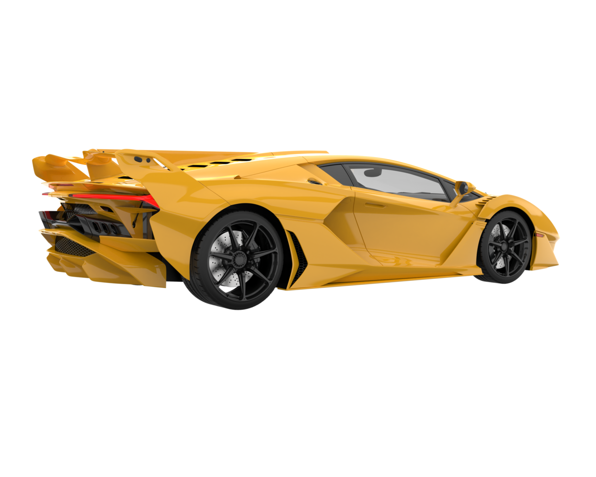 Sport car isolated on transparent background. 3d rendering - illustration png