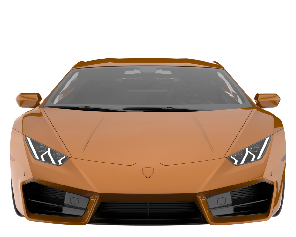 Sport car isolated on transparent background. 3d rendering - illustration png