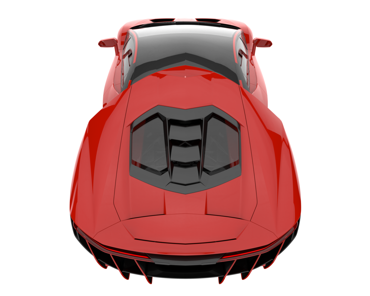 Sport car isolated on transparent background. 3d rendering - illustration png