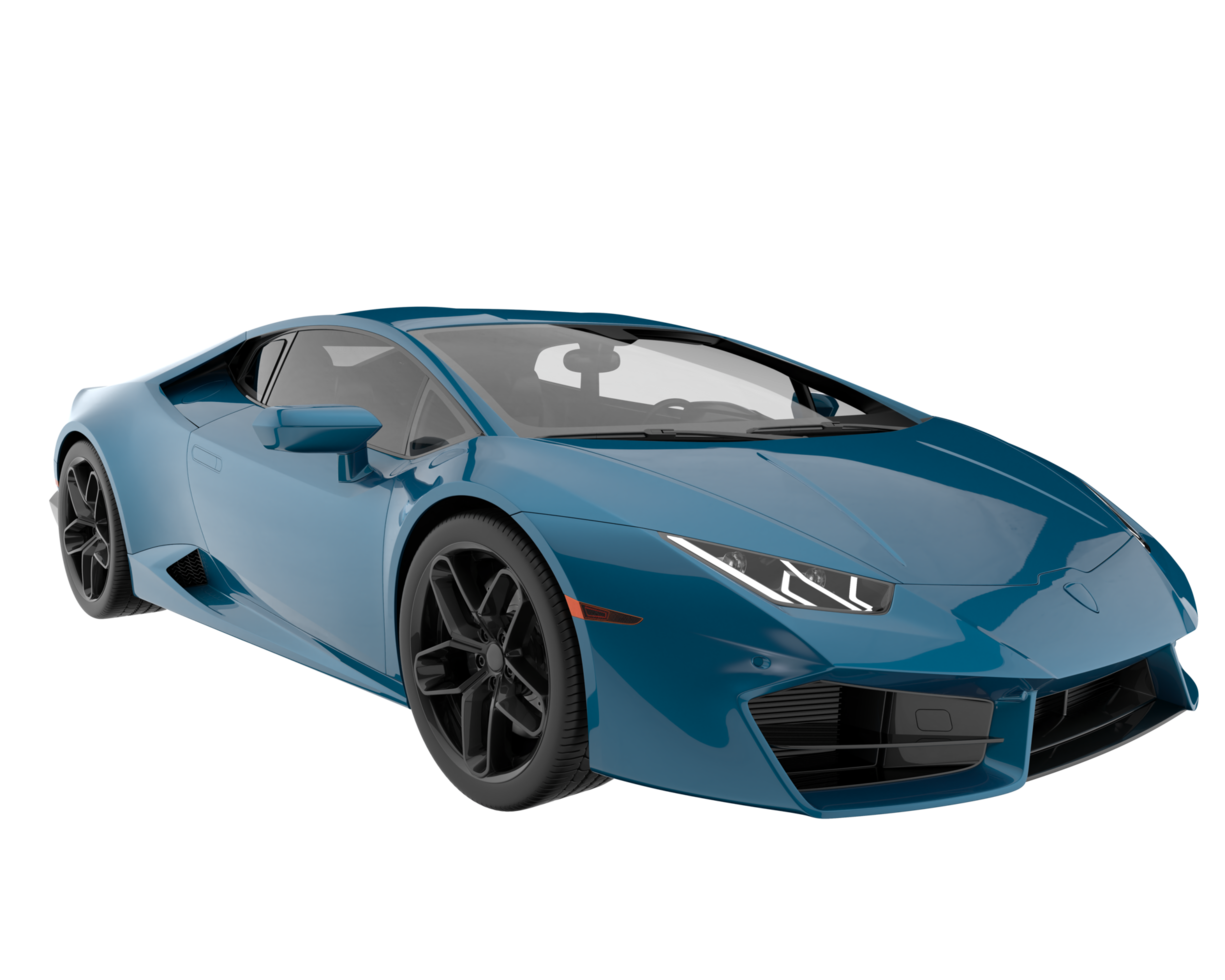 Sport car isolated on transparent background. 3d rendering - illustration png