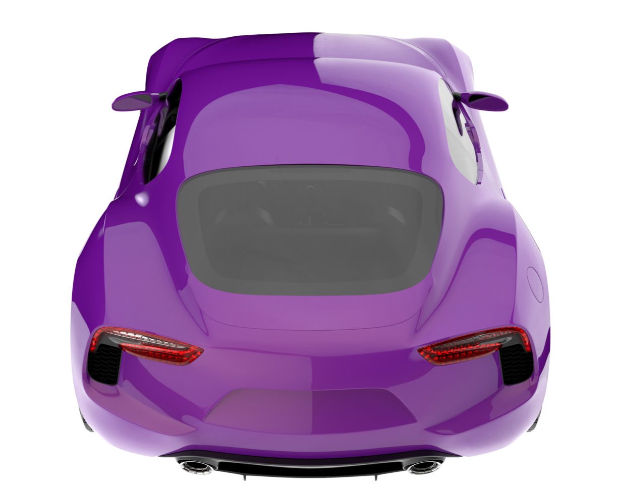 Sport car isolated on transparent background. 3d rendering - illustration png