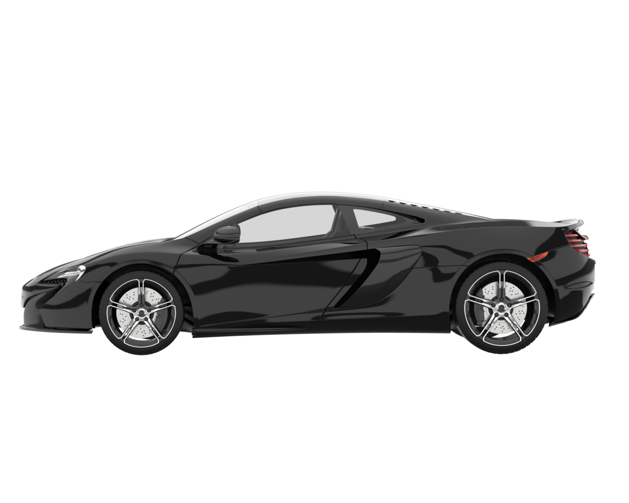 Sport car isolated on transparent background. 3d rendering - illustration png