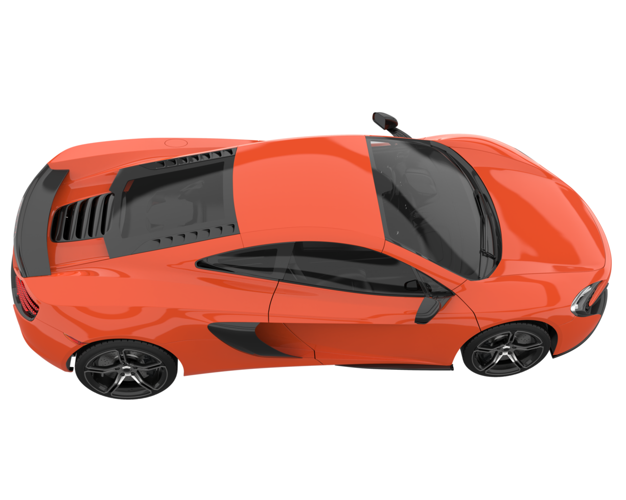 Sport car isolated on transparent background. 3d rendering - illustration png
