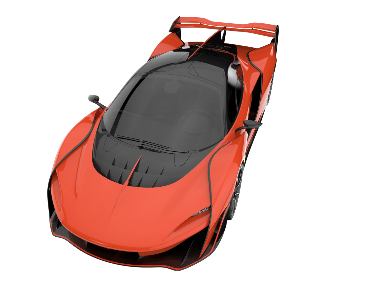 Sport car isolated on transparent background. 3d rendering - illustration png