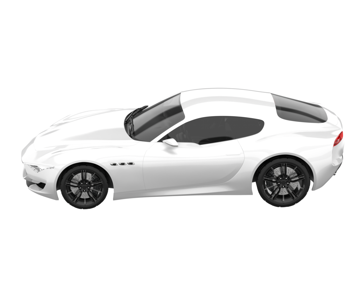 Sport car isolated on transparent background. 3d rendering - illustration png