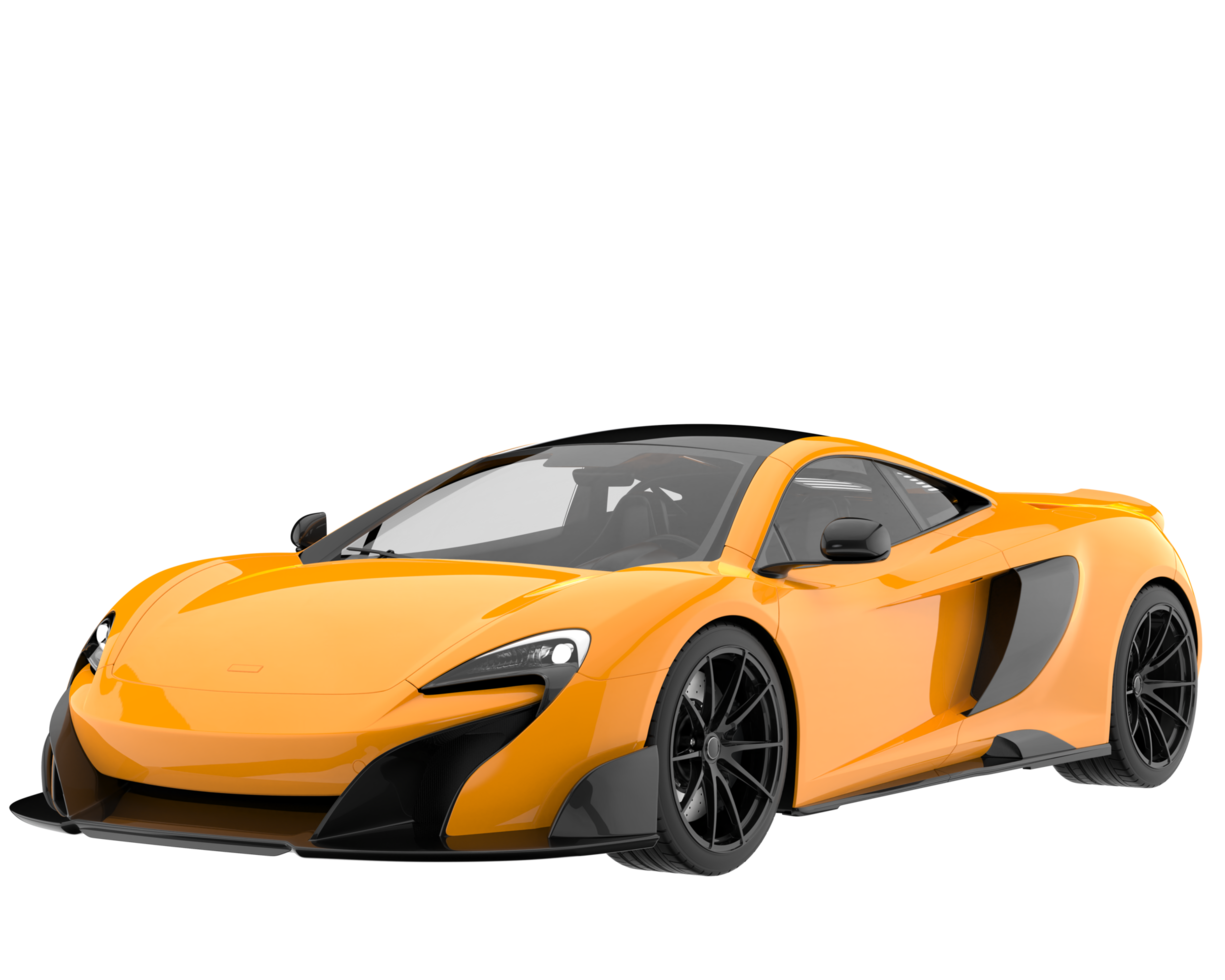 Sport car isolated on transparent background. 3d rendering - illustration png