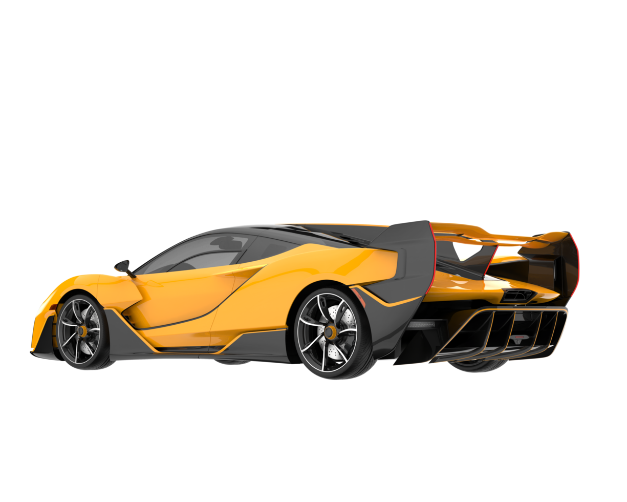 voiture de sport isolée sur fond transparent. rendu 3d - illustration png