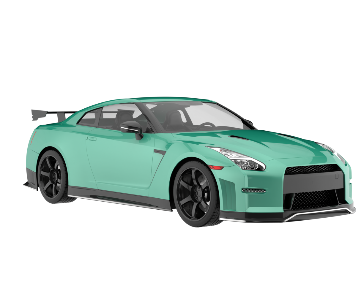 Sport car isolated on transparent background. 3d rendering - illustration png