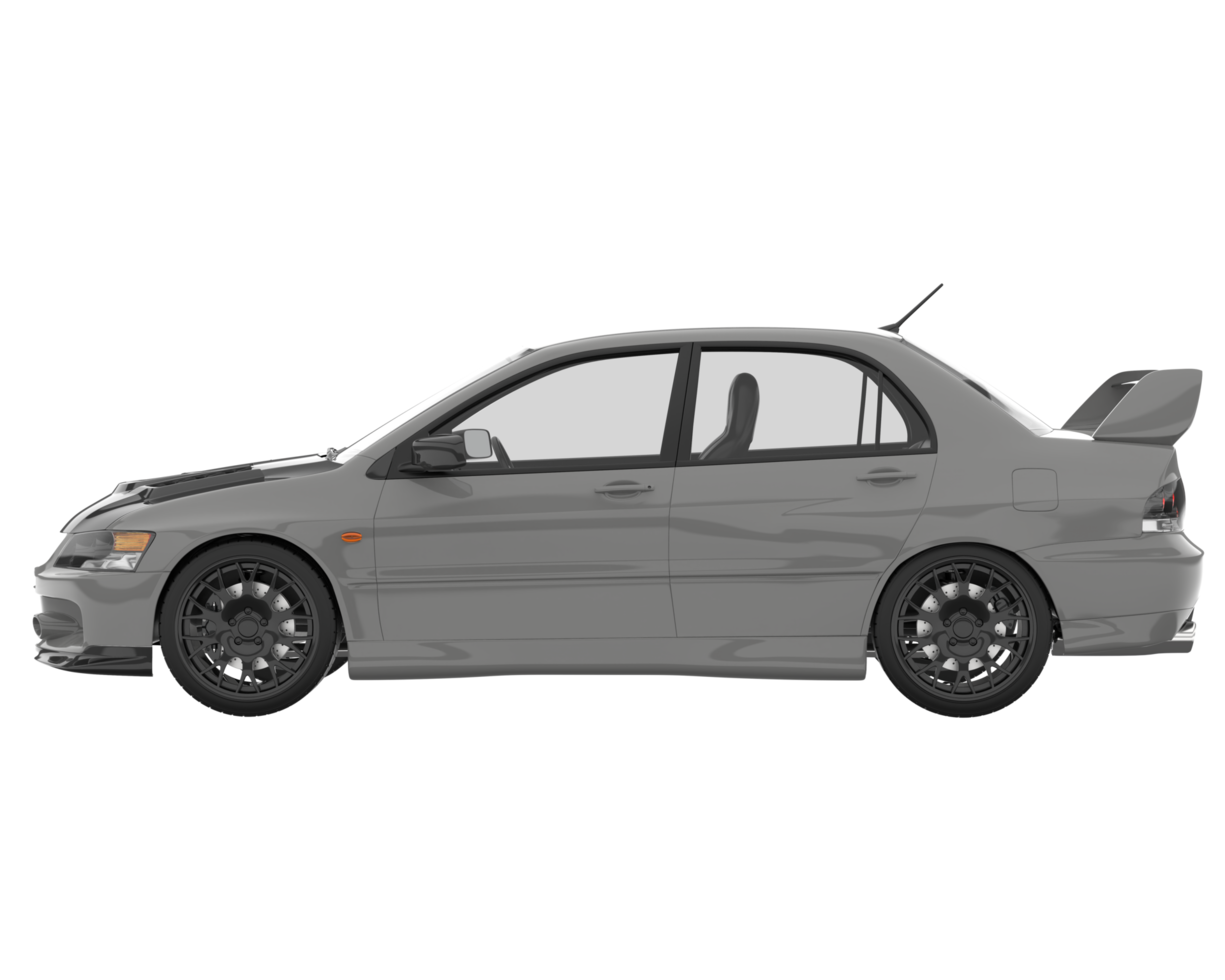 Sport car isolated on transparent background. 3d rendering - illustration png
