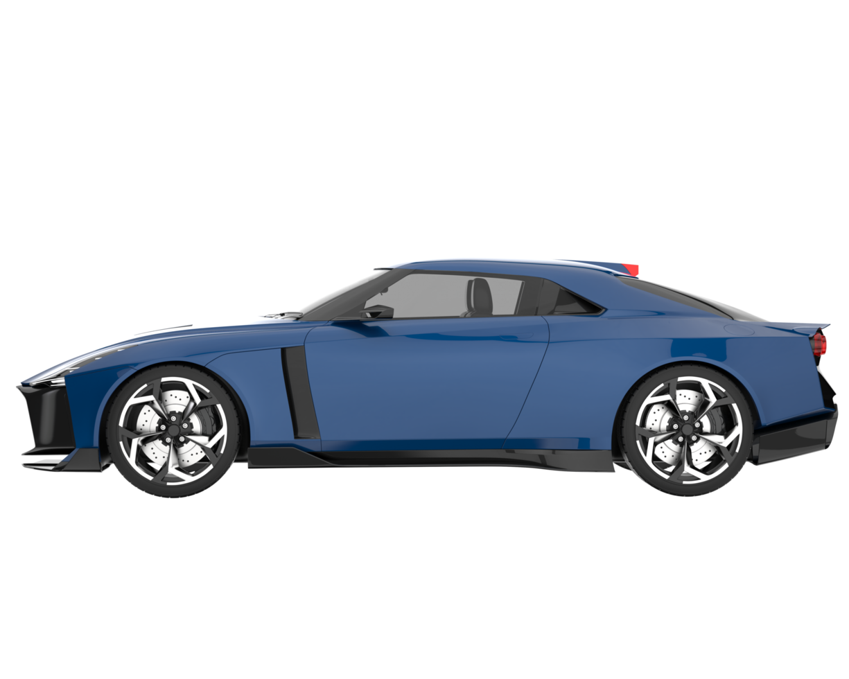 sport auto geïsoleerd Aan transparant achtergrond. 3d renderen - illustratie png