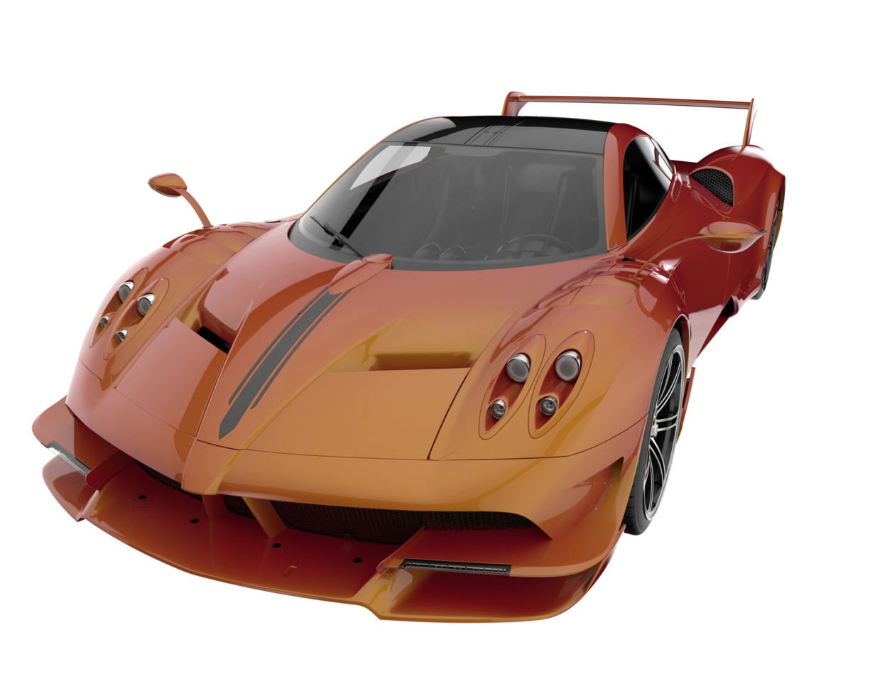 Sport car isolated on transparent background. 3d rendering - illustration png