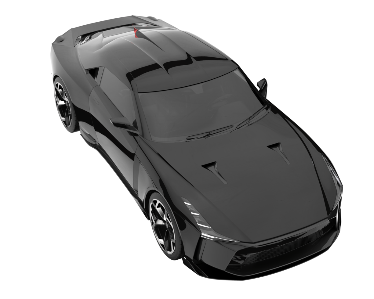 Sport car isolated on transparent background. 3d rendering - illustration png