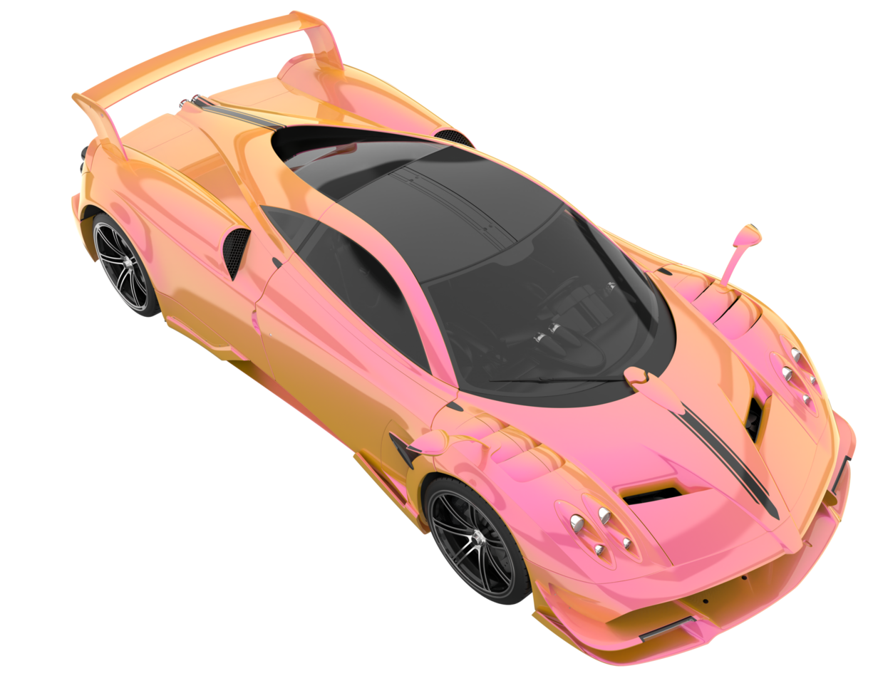 Sport car isolated on transparent background. 3d rendering - illustration png