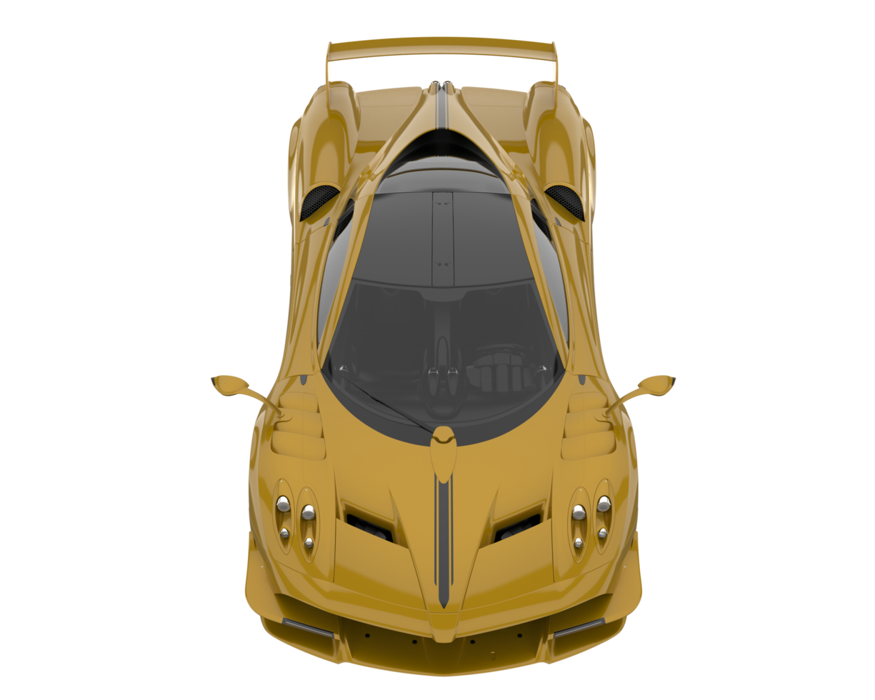 Sport car isolated on transparent background. 3d rendering - illustration png