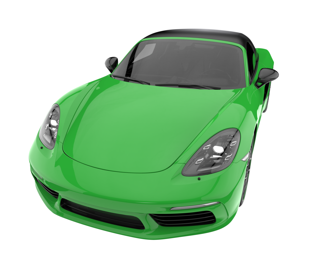 Sport car isolated on transparent background. 3d rendering - illustration png