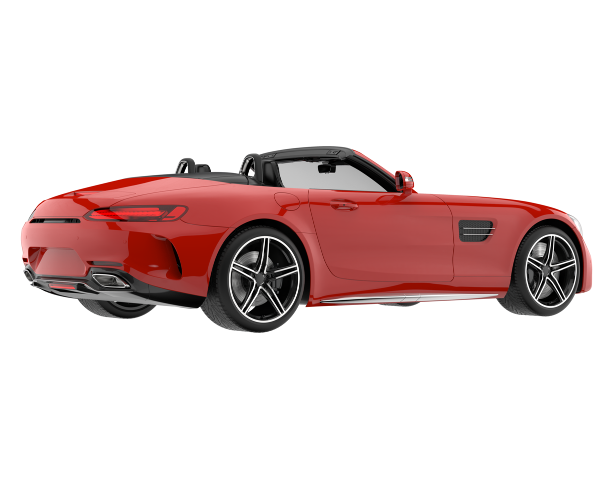 Sport car isolated on transparent background. 3d rendering - illustration png