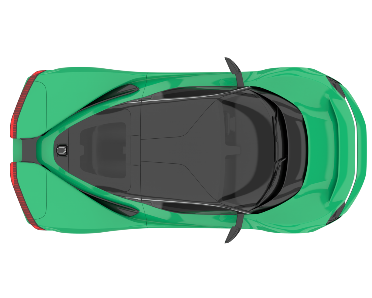 Sport car isolated on transparent background. 3d rendering - illustration png