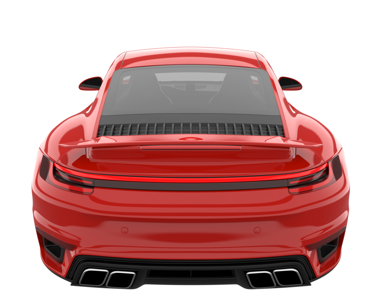 Sport car isolated on transparent background. 3d rendering - illustration png