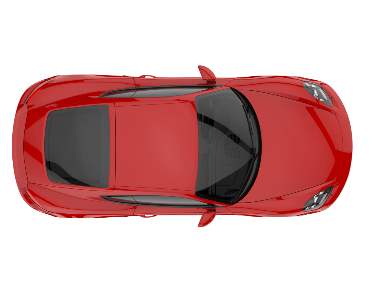 Sport car isolated on transparent background. 3d rendering - illustration png