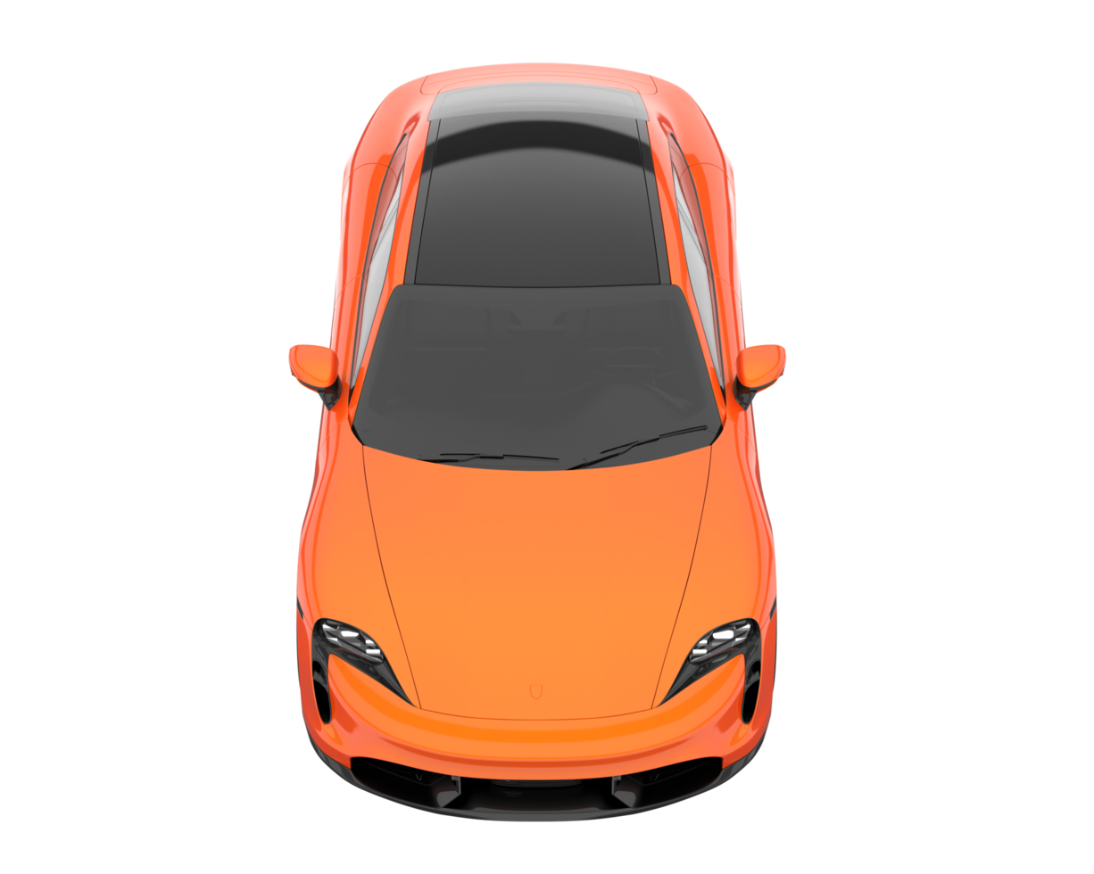 Sport car isolated on transparent background. 3d rendering - illustration png