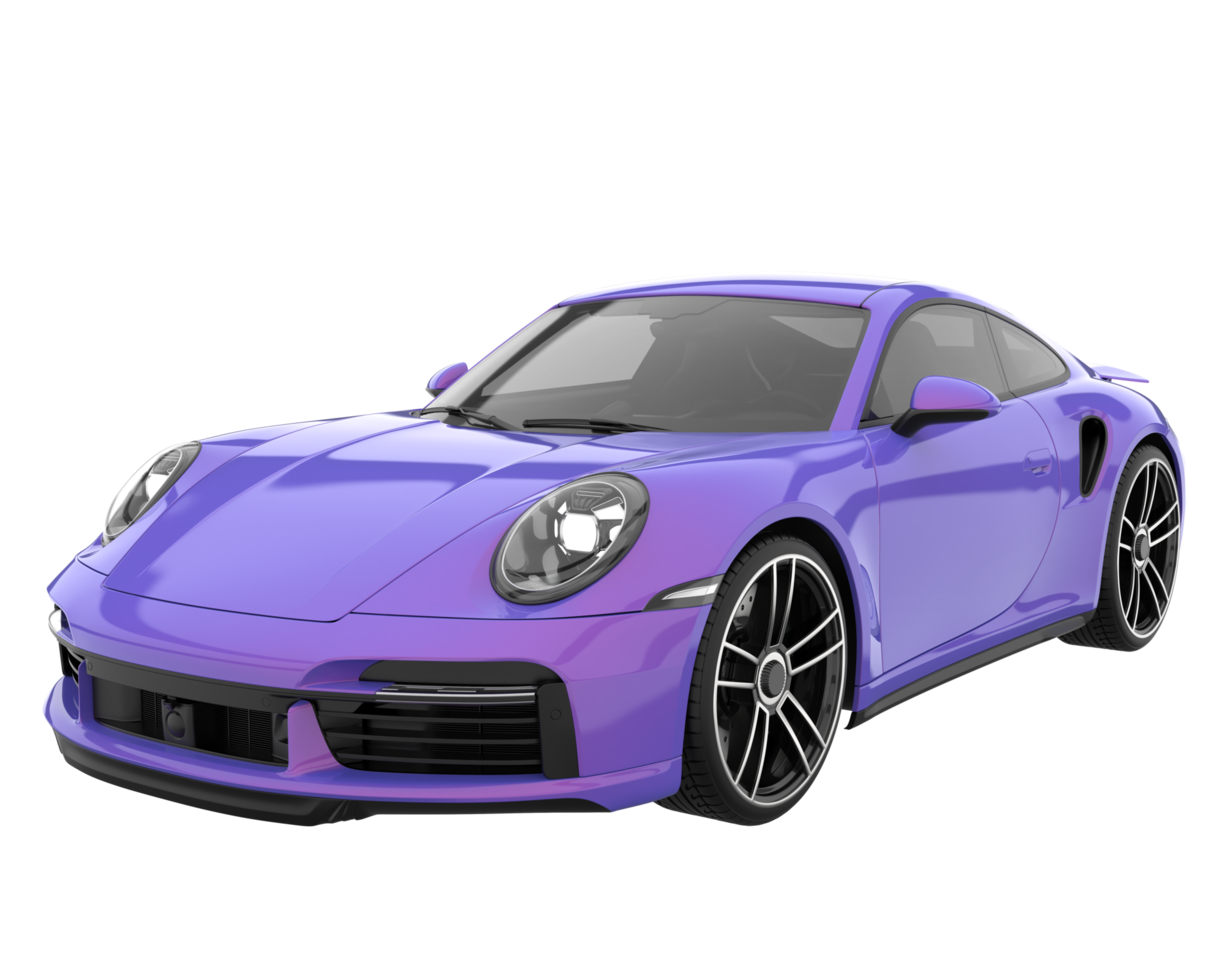 Sport car isolated on transparent background. 3d rendering - illustration png