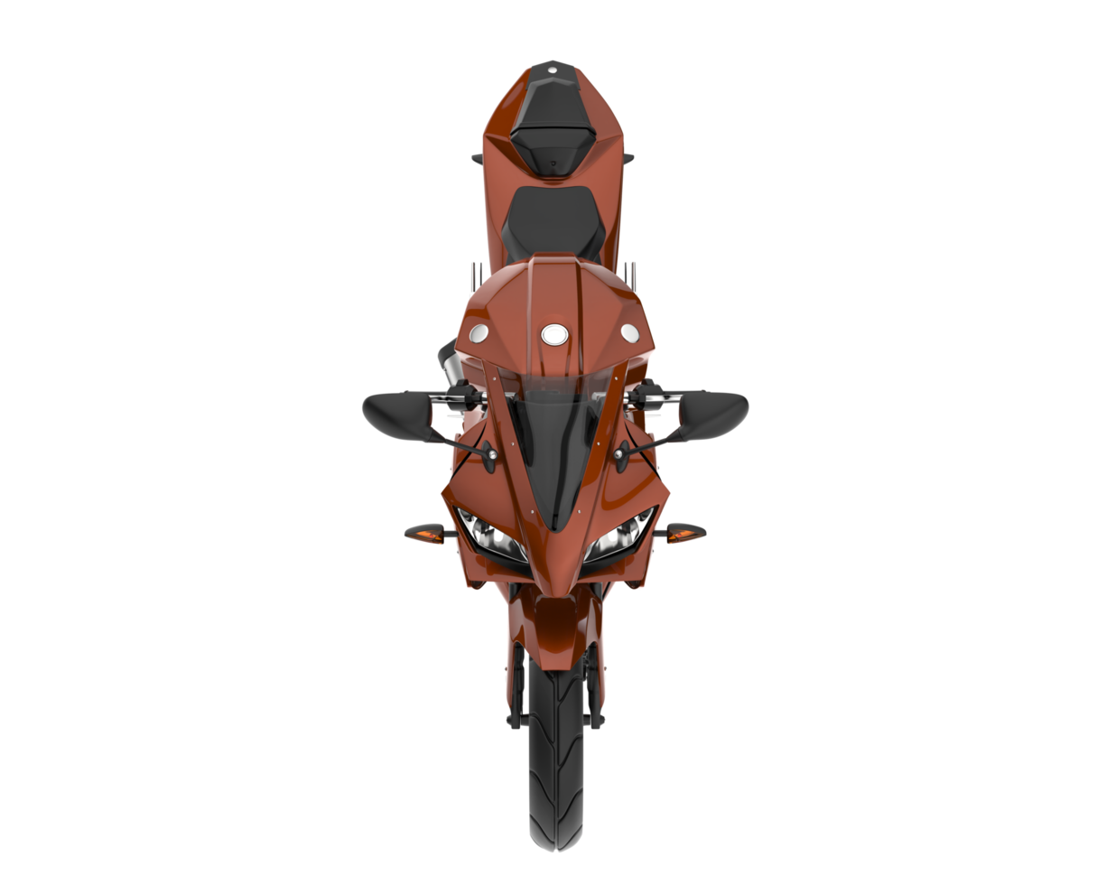 Motorcycle isolated on transparent background. 3d rendering - illustration png