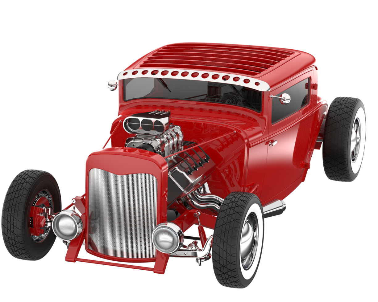 Modern car isolated on transparent background. 3d rendering - illustration png