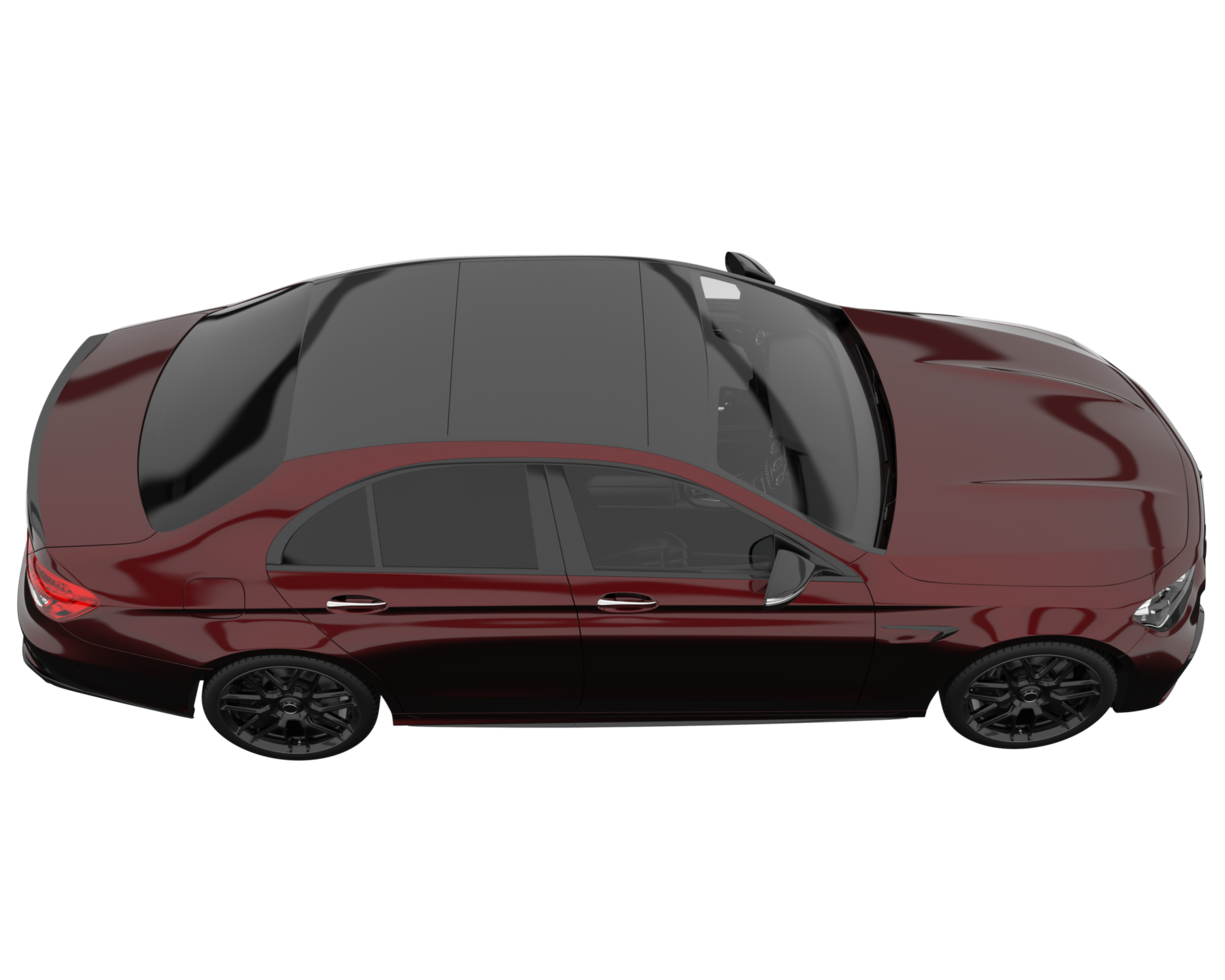 Modern car isolated on transparent background. 3d rendering - illustration png