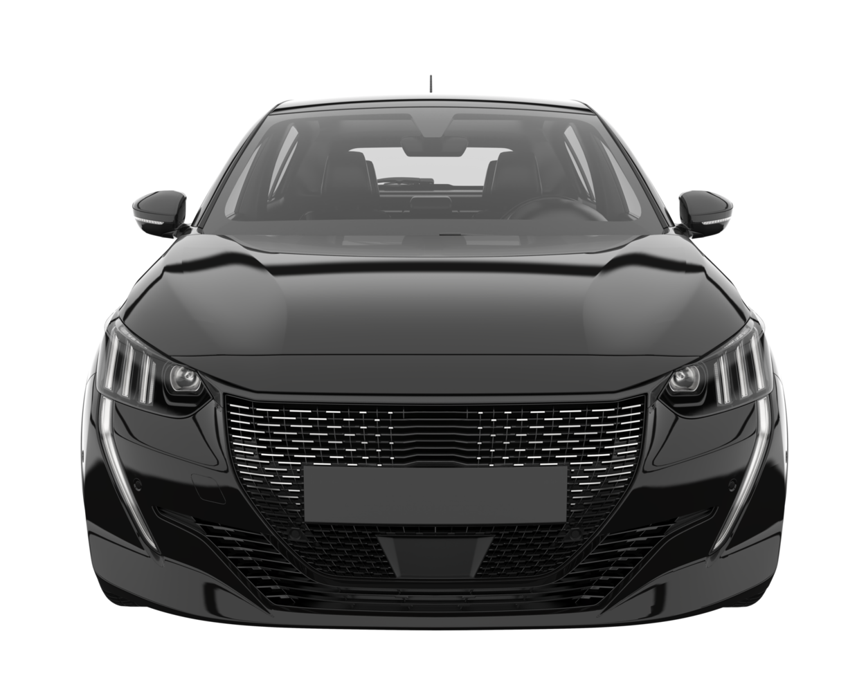 Modern car isolated on transparent background. 3d rendering - illustration png