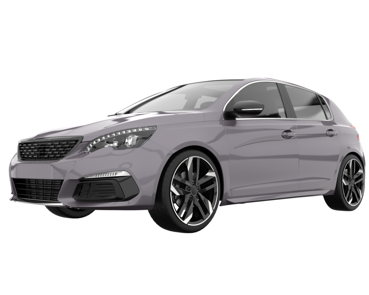 Modern car isolated on transparent background. 3d rendering - illustration png