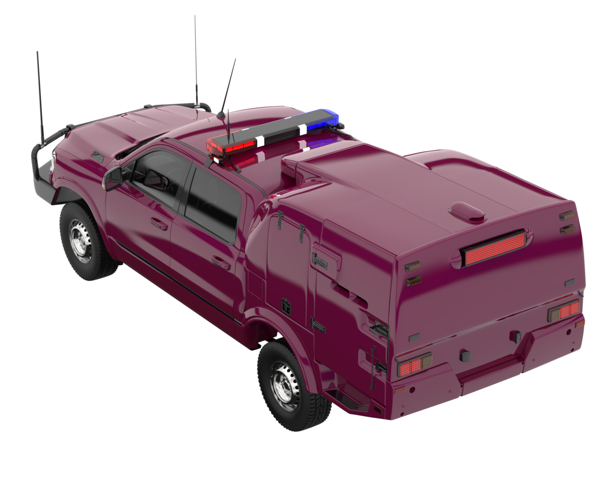 Pickup truck isolated on transparent background. 3d rendering - illustration png