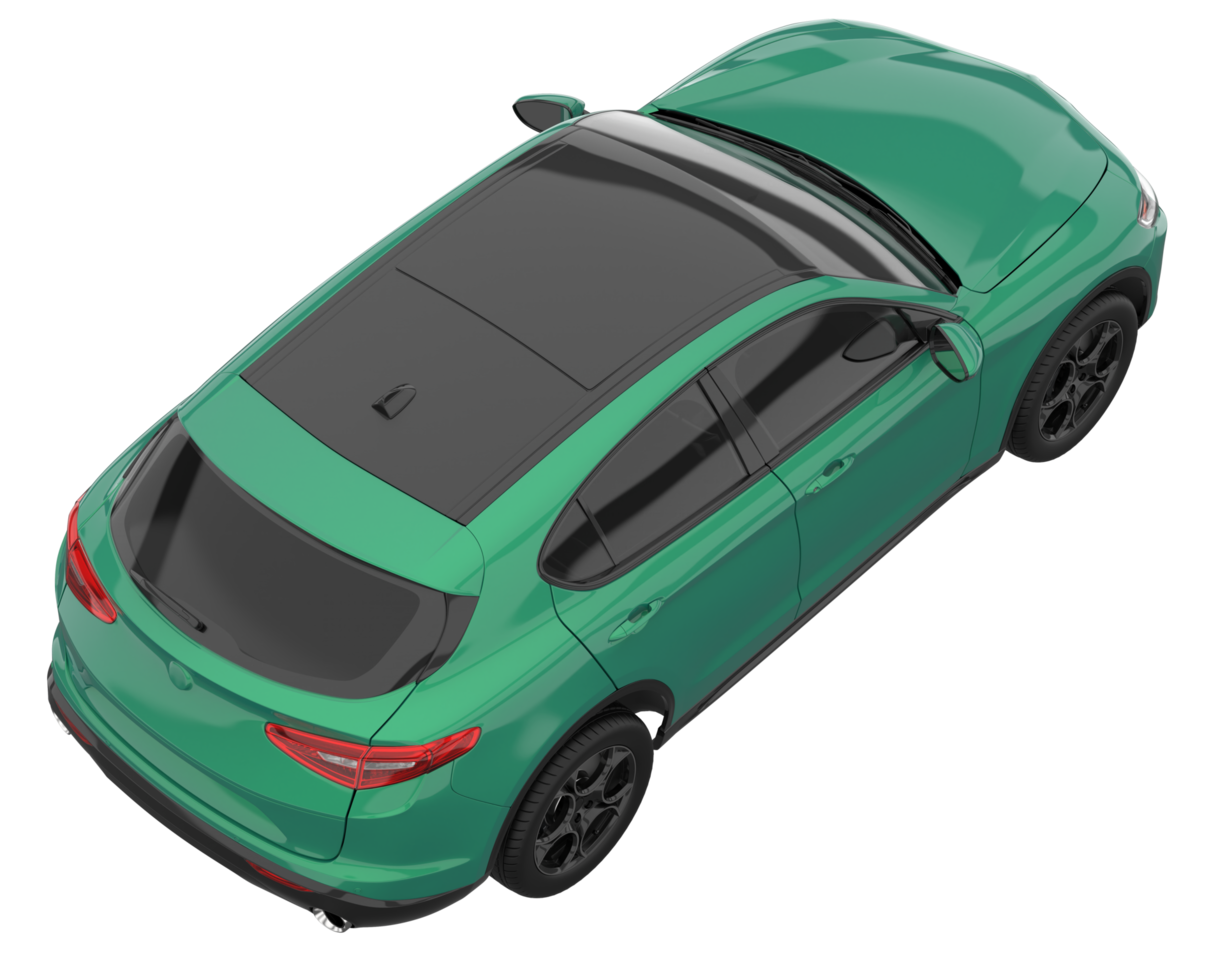 Realistic SUV isolated on transparent background. 3d rendering - illustration png
