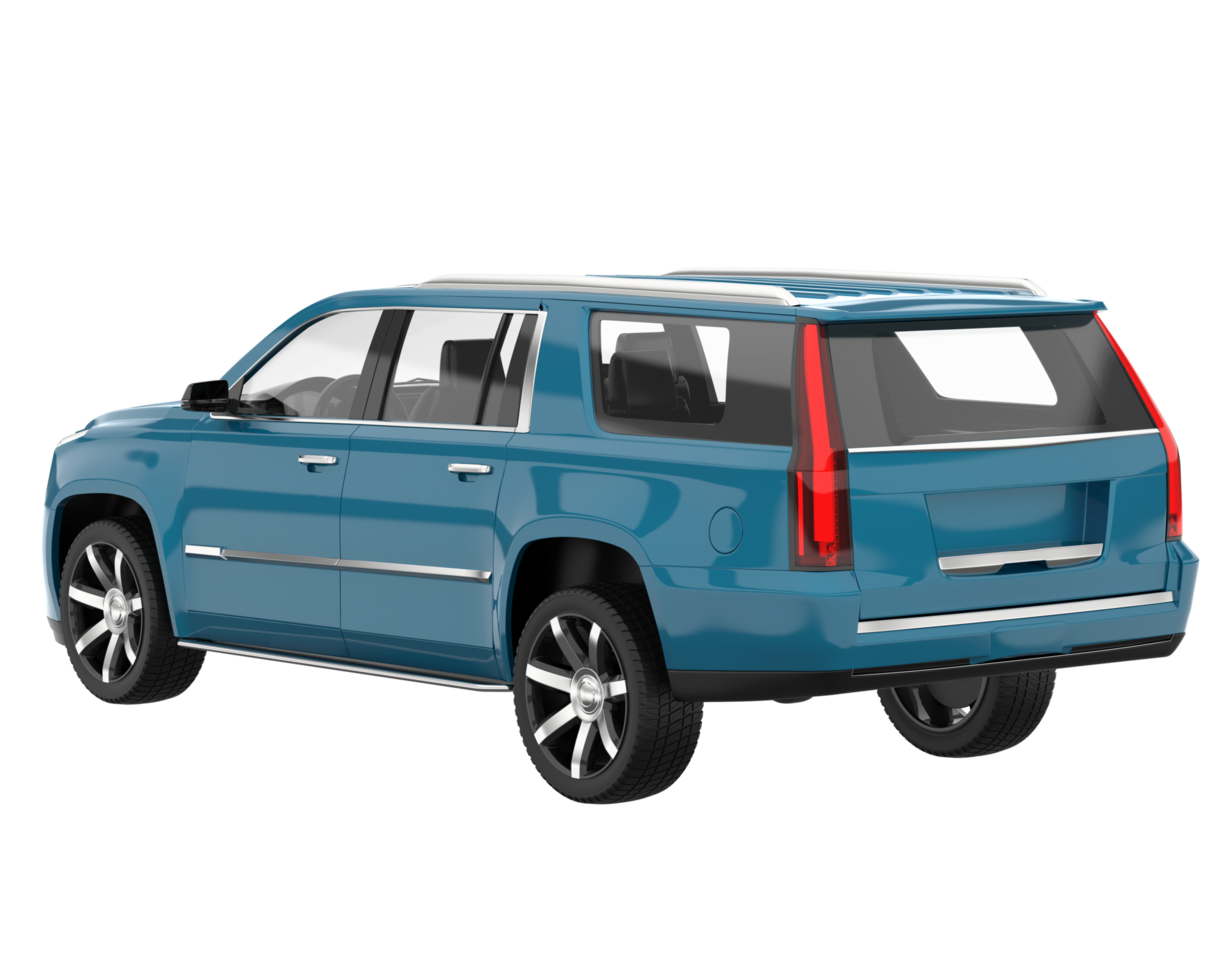 Realistic SUV isolated on transparent background. 3d rendering - illustration png