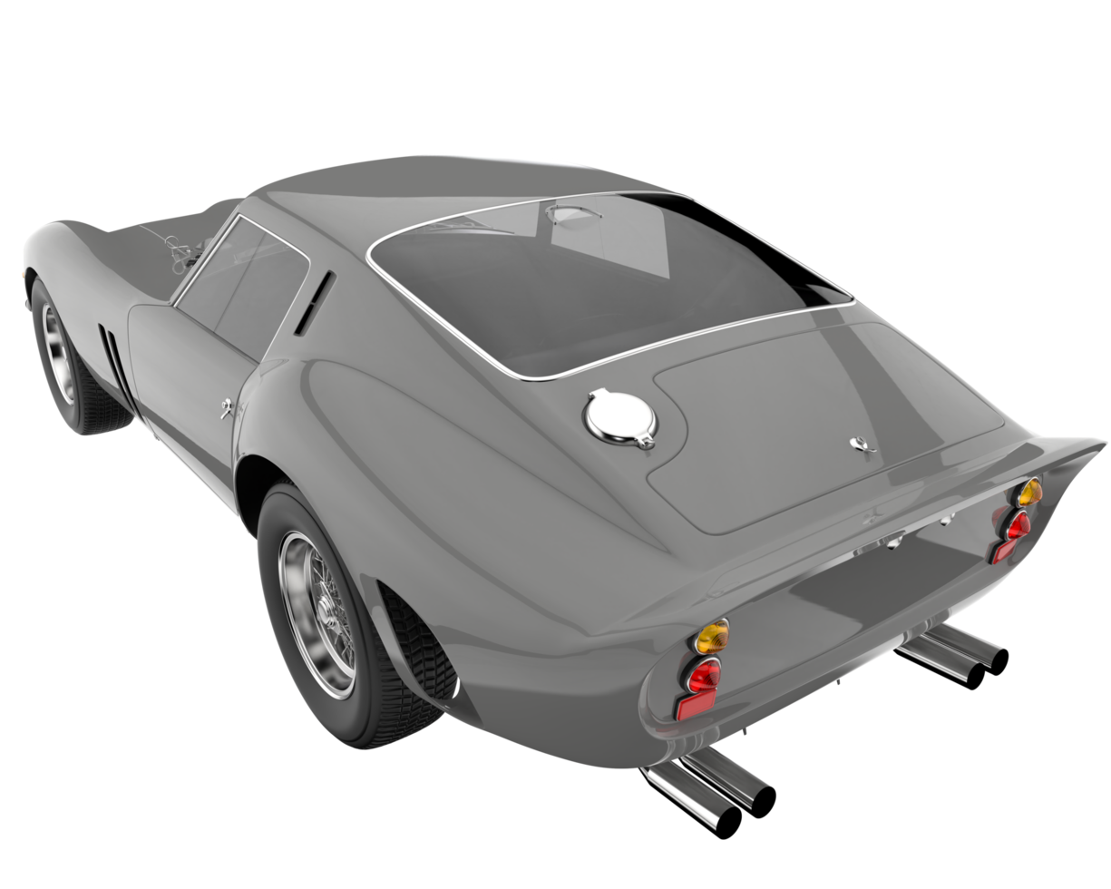 voiture de sport isolée sur fond transparent. rendu 3d - illustration png