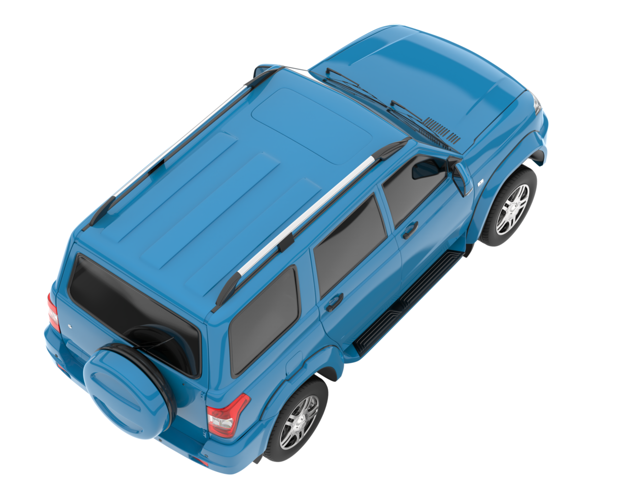 Realistic SUV isolated on transparent background. 3d rendering - illustration png