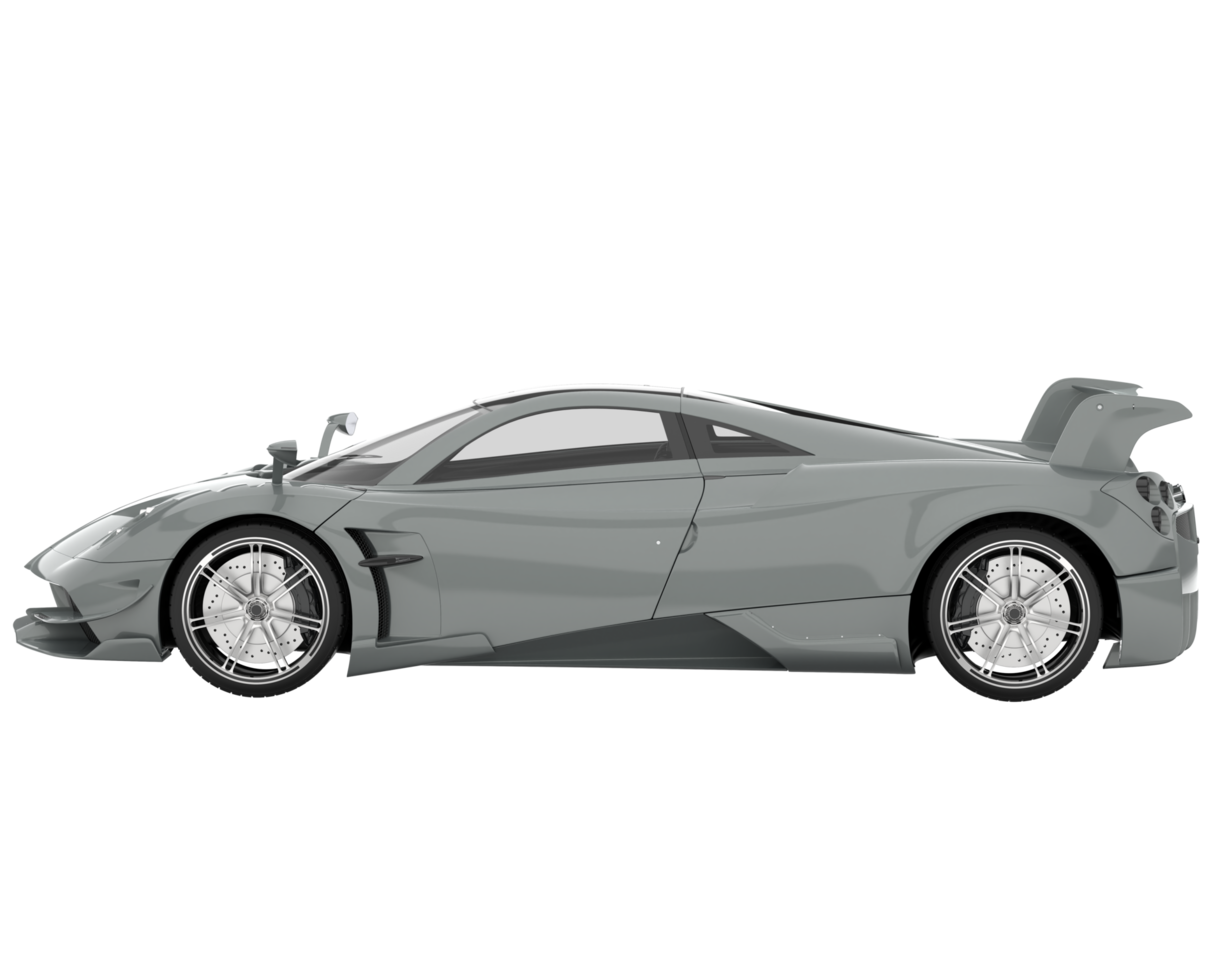 Sport car isolated on transparent background. 3d rendering - illustration png