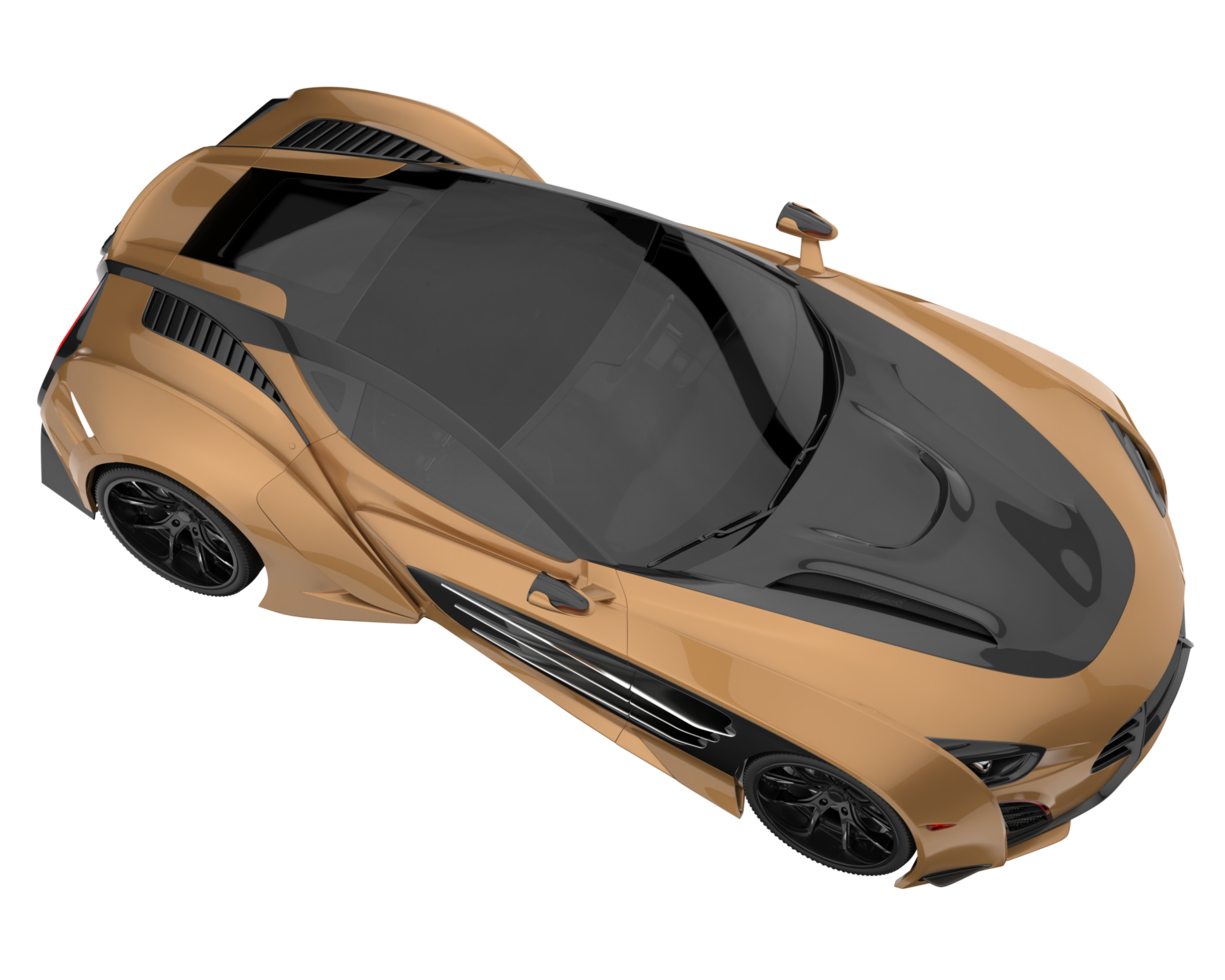 Sport car isolated on transparent background. 3d rendering - illustration png