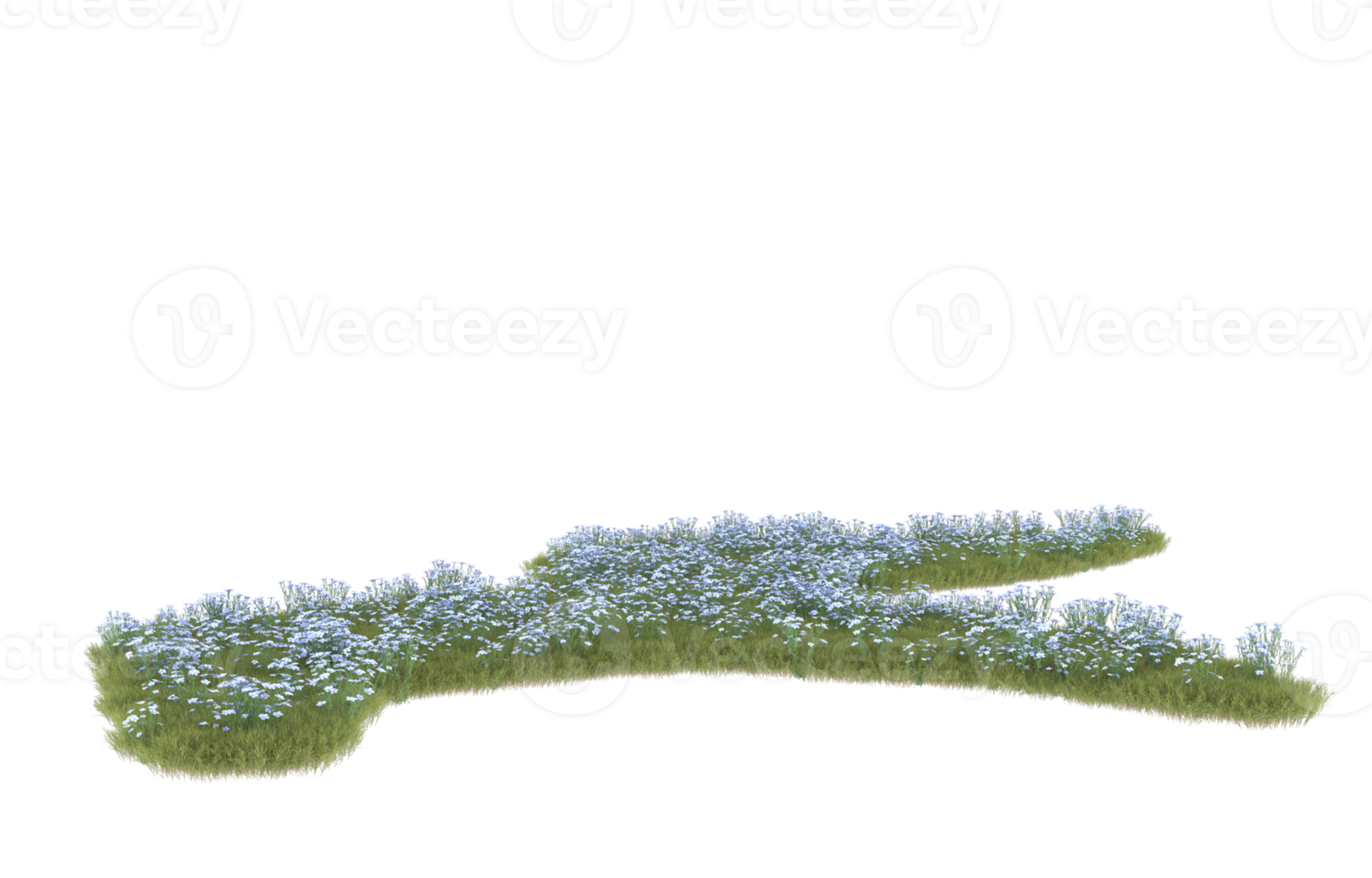 realistisk lövverk isolerat på transparent bakgrund. 3d tolkning - illustration png