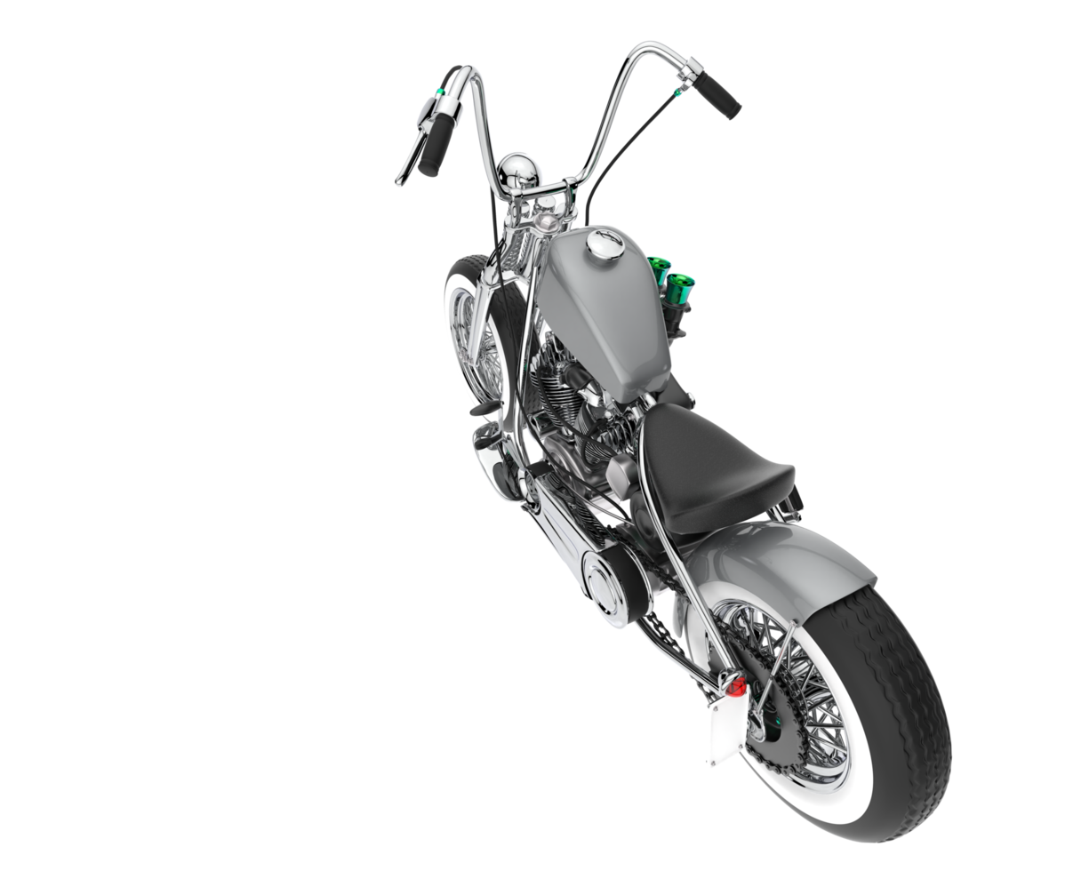 motocicleta aislada sobre fondo transparente. Representación 3d - ilustración png