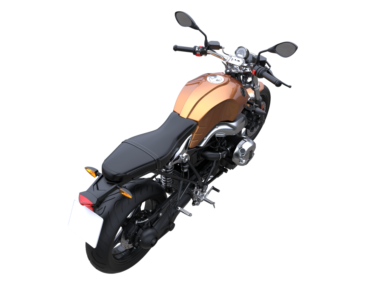 motocicleta isolada em fundo transparente. renderização 3D - ilustração png