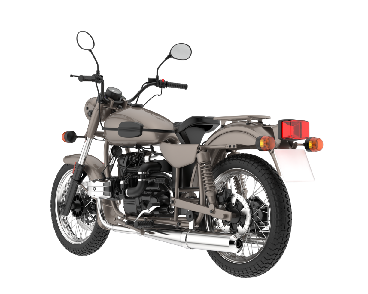 Motorcycle isolated on transparent background. 3d rendering - illustration png