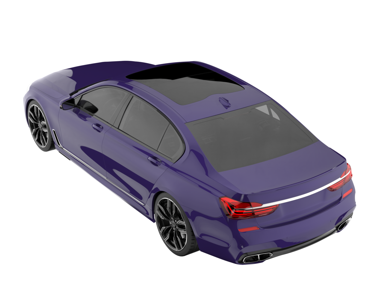 Modern car isolated on transparent background. 3d rendering - illustration png