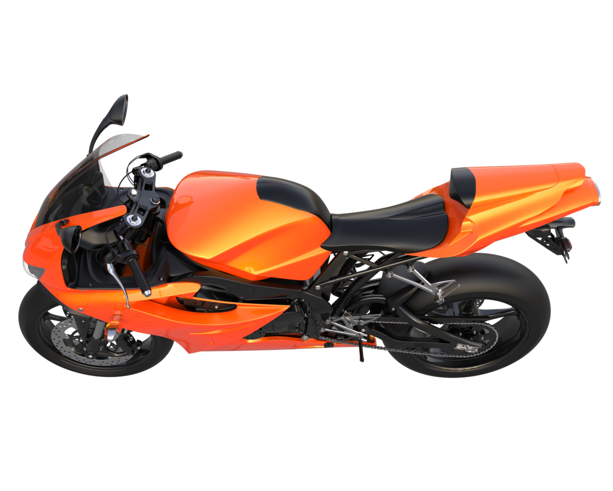 Motorcycle isolated on transparent background. 3d rendering - illustration png