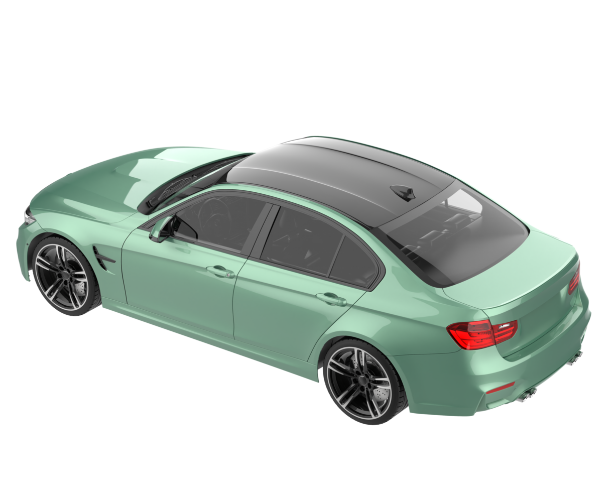 Modern car isolated on transparent background. 3d rendering - illustration png