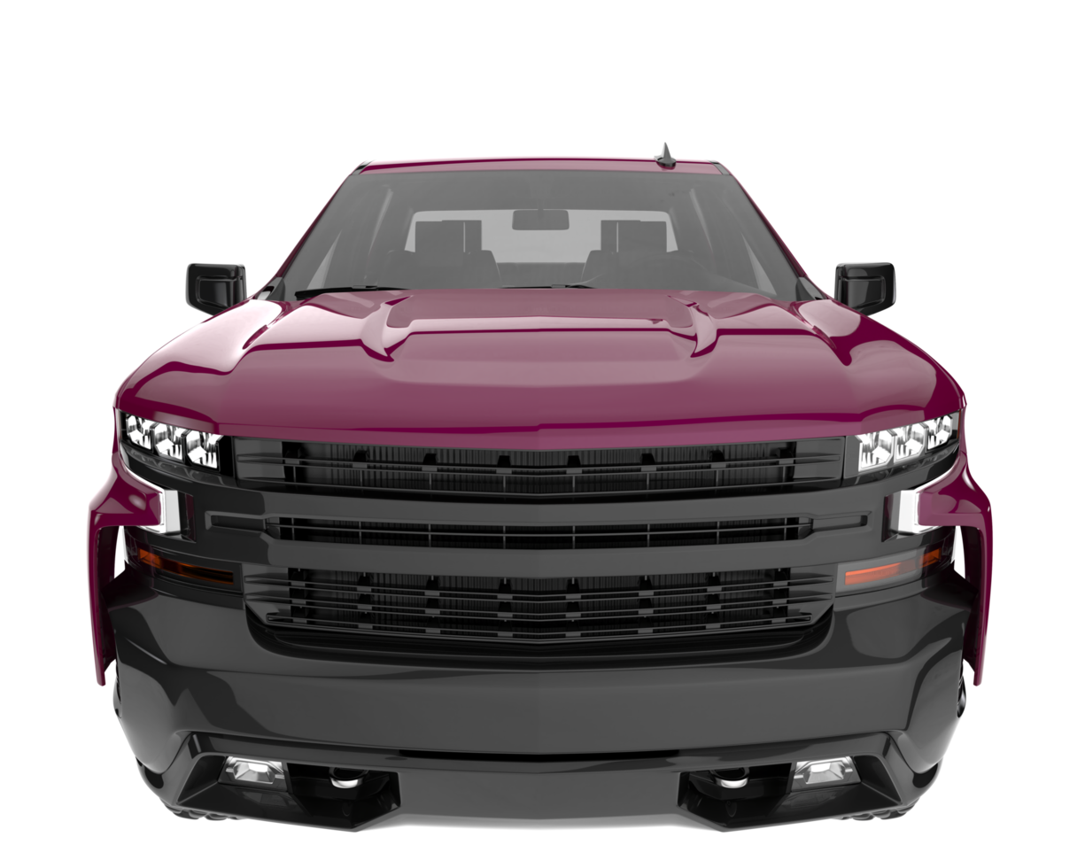 Pickup truck isolated on transparent background. 3d rendering - illustration png