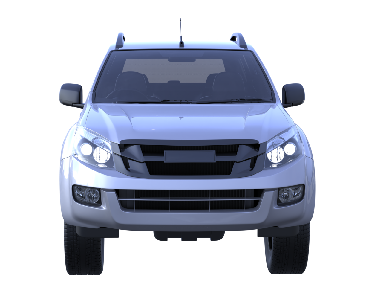 Pickup truck isolated on transparent background. 3d rendering - illustration png